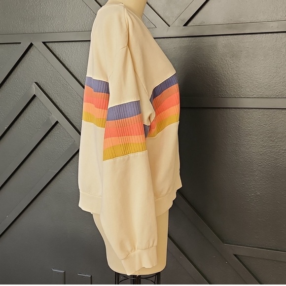 Rip Curl Melting Waves crew sweater in cream Small - Picture 4 of 7